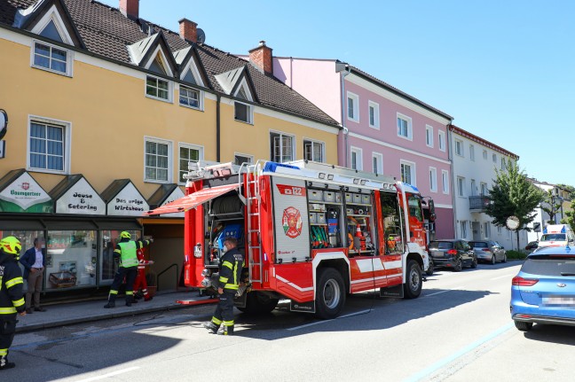 Wohnungsbrand in einem Wohn- und Geschftsgebude in Bad Schallerbach