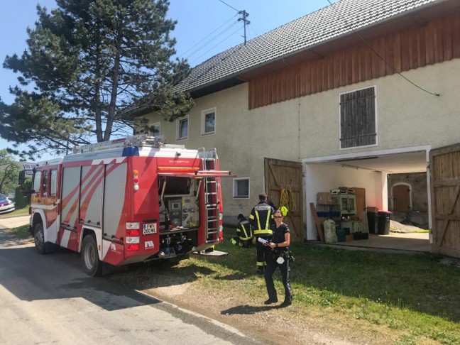 Drei Feuerwehren zu Brand bei landwirtschaftlichen Objekt in Steinerkirchen an der Traun alarmiert