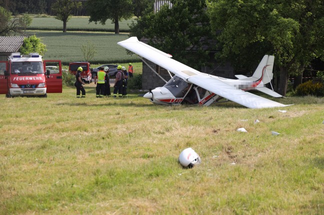 Kleinflugzeug bei Waldneukirchen abgestürzt - Pilot leicht verletzt