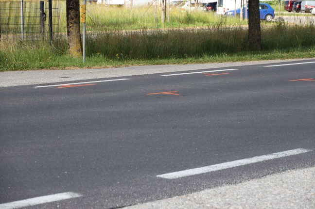 Kollision zwischen PKW und Motorrad in Gunskirchen