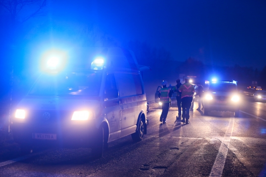 Schwerer Verkehrsunfall auf der Innkreisautobahn in Krenglbach