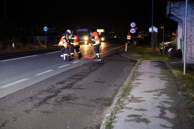 Nchtlicher Unfall auf Wiener Strae endet mit vorlufiger Fhrerscheinabnahme