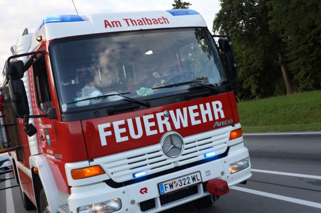 "Gscheida Duscha": Streifkollision auf Pyhrnpass Straße in Thalheim bei Wels endet glimpflich