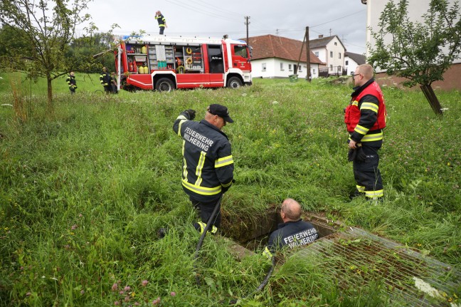 Anhaltender Starkregen sorgt weiterhin für Einsätze der Feuerwehren