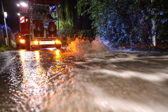 Heftige Gewitter mit Starkregen sorgten erneut für viele Einsätze der Feuerwehren