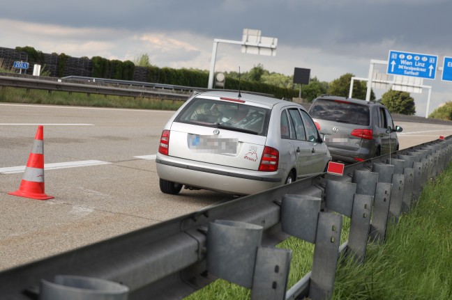 Verkehrsunfall auf Westautobahn bei Eberstalzell