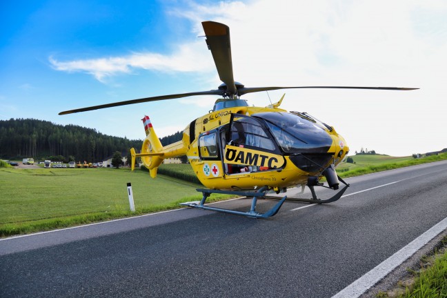 Frontalcrash in Gutau fordert zwei Verletzte