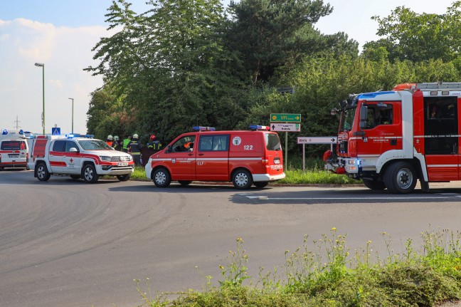 Schwerverletzter bei Kollision auf Geh- und Radweg in Wels-Vogelweide