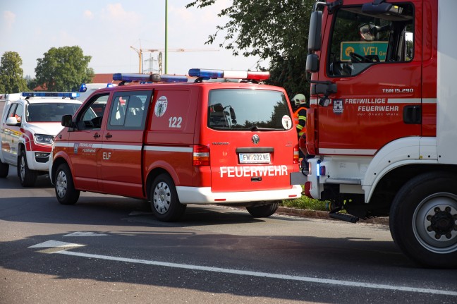 Schwerverletzter bei Kollision auf Geh- und Radweg in Wels-Vogelweide