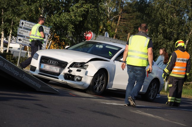 Kreuzungskollision zwischen zwei PKW in Gunskirchen