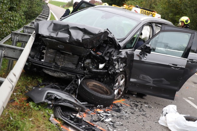 Tödlicher Frontalcrash auf Gallspacher Straße bei Gallspach