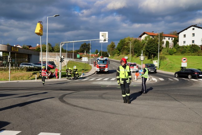Kreuzungscrash in Hagenberg im Mühlkreis fordert zwei Verletzte