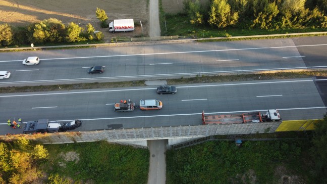 Dringende Sanierungsarbeiten an Aurachbrücke auf der Westautobahn über das Wochenende