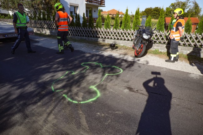 Motorradlenker (55) bei schwerem Unfall in Gunskirchen tödlich verunglückt