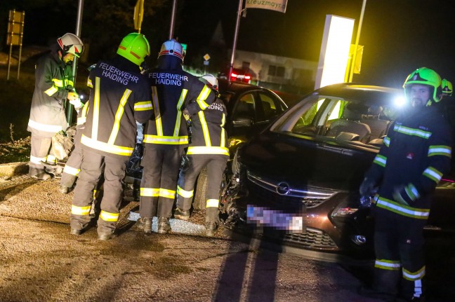 Verkehrsunfall im Kreuzungsbereich der Innviertler Straße in Krenglbach endet glimpflich