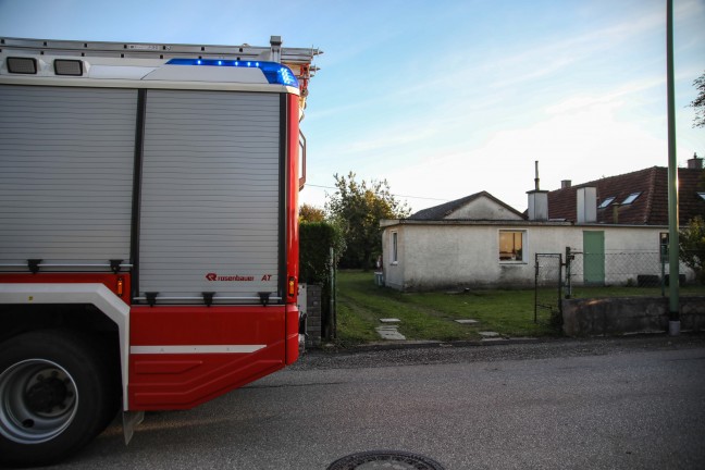 Doppelter Einsatz der Feuerwehr bei Wespennest im Wels-Puchberg