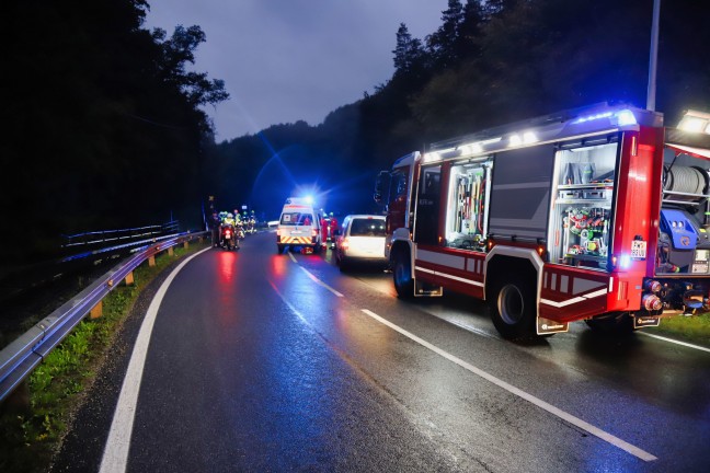 Zwei Verletzte bei Verkehrsunfall bei St. Gotthard im Mühlkreis
