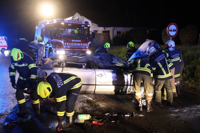 Tödlicher Verkehrsunfall auf Eferdinger Straße bei Fraham