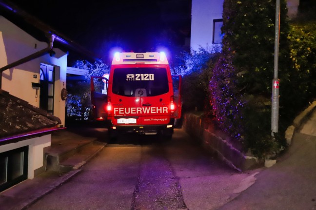 Feuerwehr zu vermeintlichem Wohnhausbrand nach Steyregg alarmiert