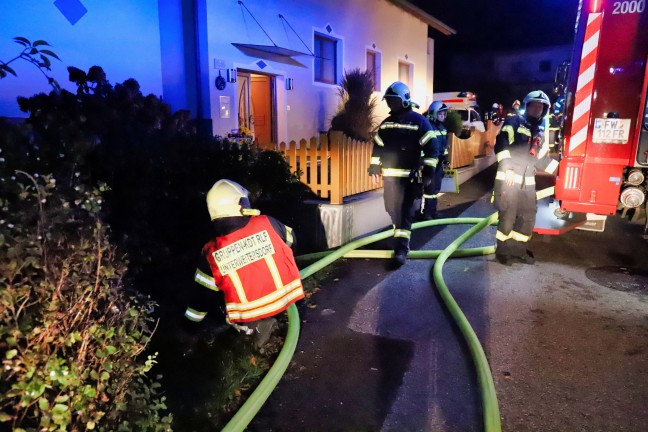 Zwei Feuerwehren bei Kellerbrand in Unterweitersdorf im Einsatz