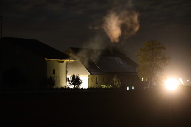 Vermeintlicher Bauernhofbrand in Rohr im Kremstal stellte sich als optische Tuschung heraus