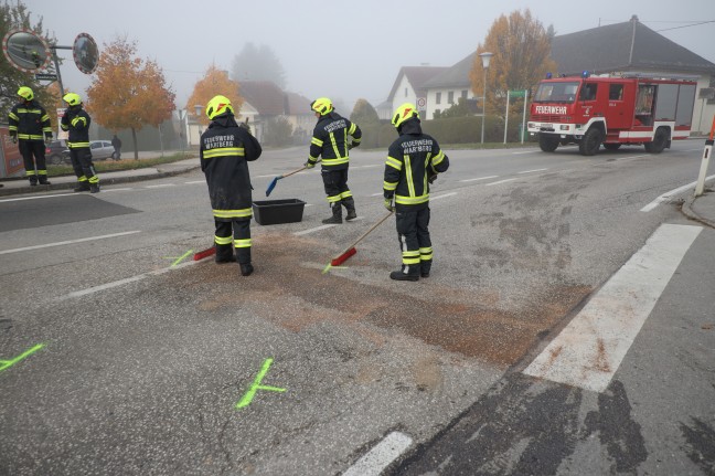 Verkehrsunfall in einem Kreuzungsbereich in Wartberg an der Krems fordert zwei Verletzte