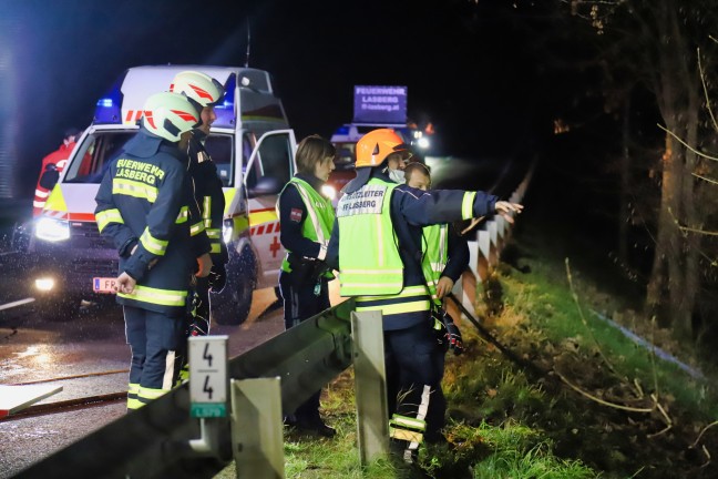 Verkehrsunfall in Lasberg fordert einen Verletzten