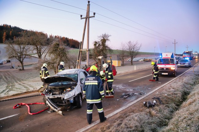 Lenkerin bei Verkehrsunfall in Gutau verletzt
