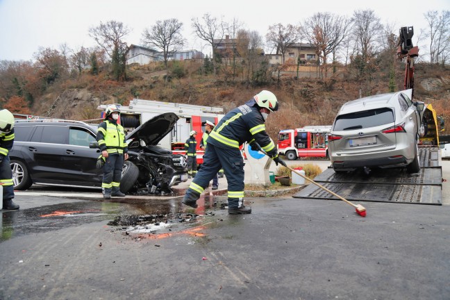 Verkehrsunfall in Luftenberg an der Donau endete mit zwei Verletzten
