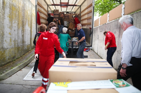 Rotes Kreuz Wels untersttzt humanitren Hilfstransport nach Rumnien