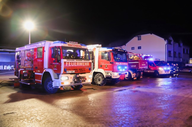 Vier Feuerwehren bei Brand in Tragwein im Einsatz