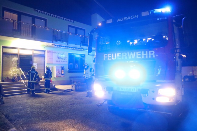 Brand in einer örtlichen Bäckerei in Aurach am Hongar endet glimpflich