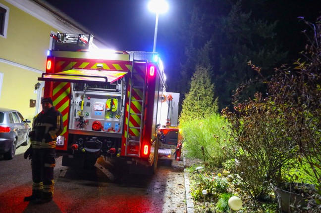 Brand eines  Stromzählers im Hausverteilerkasten in Gunskirchen