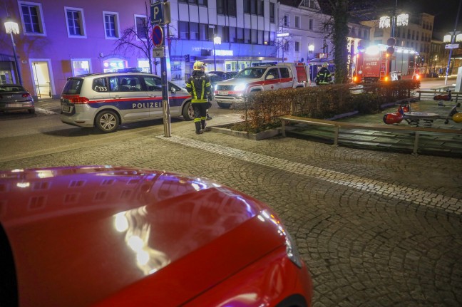 Kohlenmonoxidvergiftung nach Konsum einer Wasserpfeife in Wels-Innenstadt