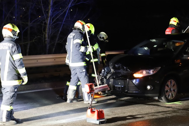 Verkehrsunfall auf der Rohrbacher Straße bei Ottensheim fordert einen Verletzten