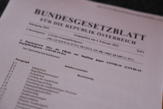 Gesetz in Kraft: Österreicherinnen und Österreich müssen sich nun gegen Covid-19 impfen lassen