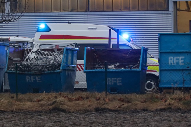 Schwerer Arbeitsunfall in Oberndorf bei Schwanenstadt