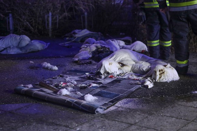 Brand in einer Wohnung eines Mehrparteienhauses in Wels-Neustadt