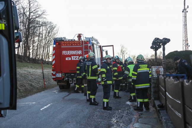 Brand vor einem Wohnhaus in Stroheim rasch gelöscht