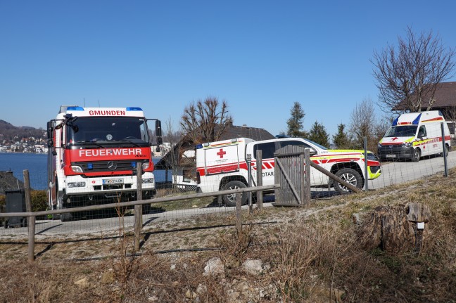 Forstunfall am Grünberg: Personenrettung mit Taubergung durch Notarzthubschrauber in Gmunden