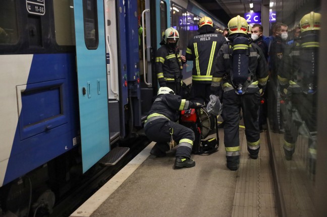 Brandeinsatz in Wels: Vierter Brand in einem Nachtreisezug innerhalb weniger Tage