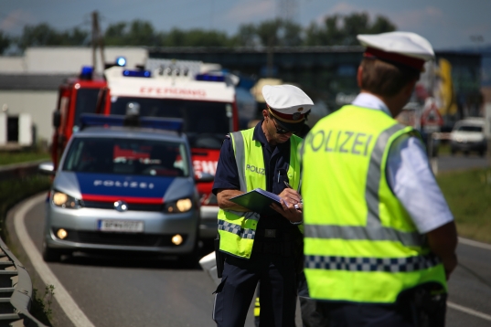 Schwerer Verkehrsunfall auf der Wallerner Strae in Eferding