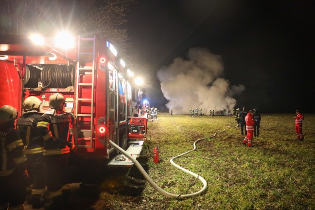 Brand eines Holzstadels in Kematen an der Krems