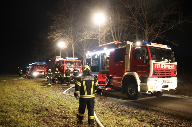 Brand eines Holzstadels in Kematen an der Krems