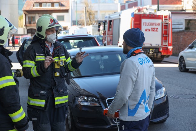 Brandverdacht im Chemieraum einer Berufsschule in Wels-Innenstadt