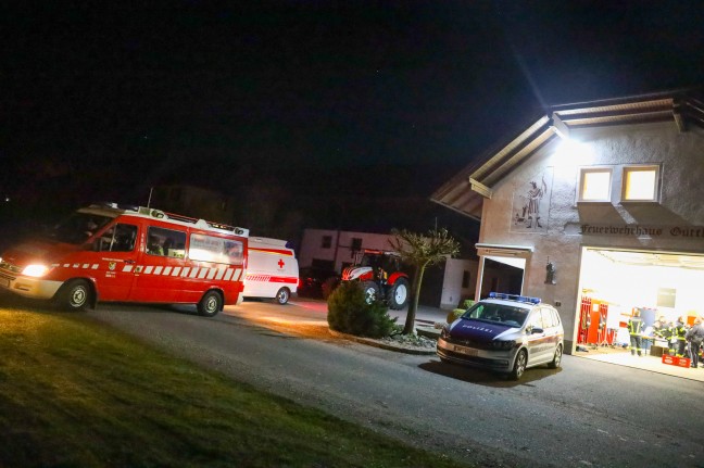 Abgngige Person im Rahmen einer groen Suchaktion in Kallham von Einsatzkrften gefunden