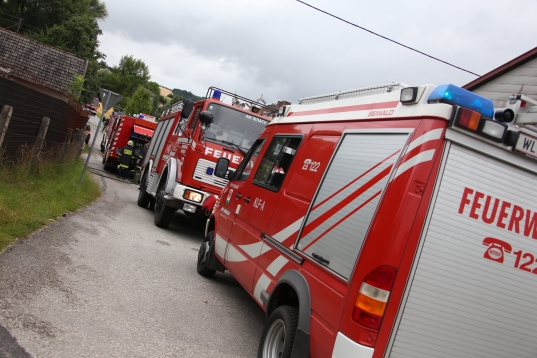 Vier Feuerwehren bei Wohnhausbrand in Pichl bei Wels im Einsatz