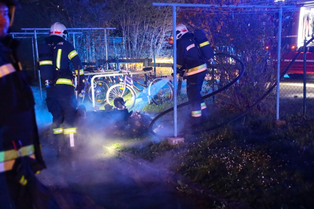 Neuerlicher Brand eines Abfallcontainers in Wels-Neustadt