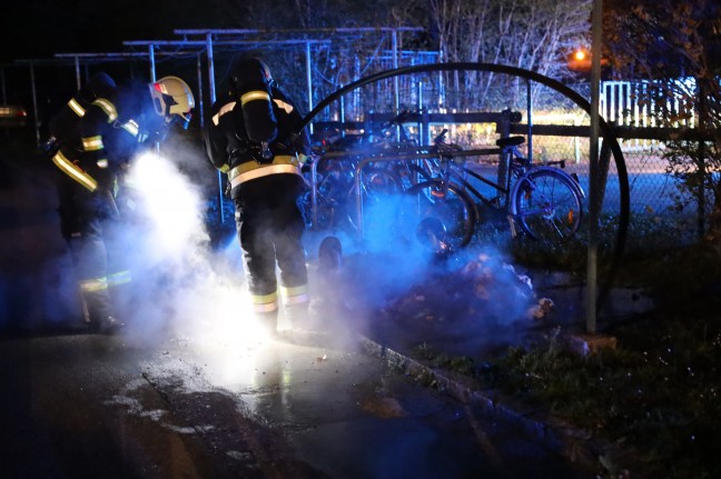 Neuerlicher Brand eines Abfallcontainers in Wels-Neustadt