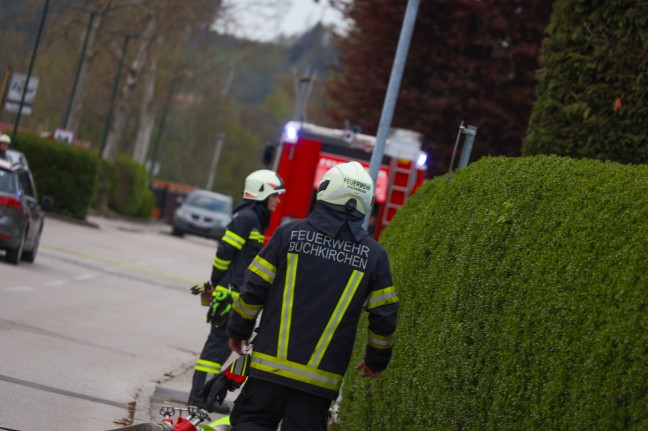 Einsatzübung der Feuerwehr in Buchkirchen sorgte kurzzeitig für Aufregung